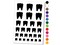 Tooth Dentist Temporary Tattoo Water Resistant Fake Body Art Set Collection